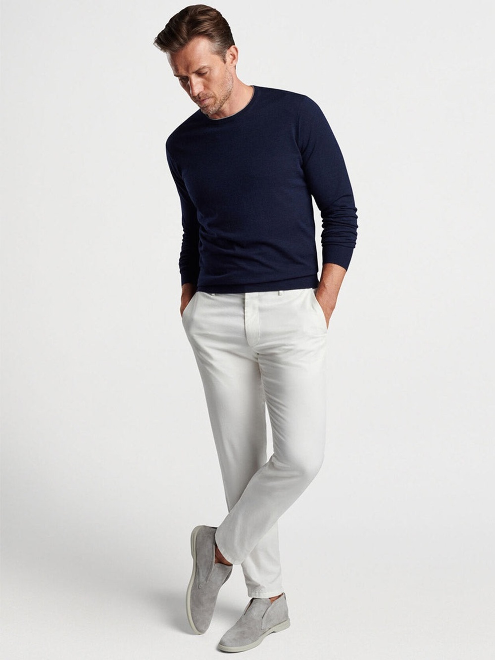 Peter Millar Excursionist Flex Crew in Navy